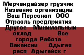 Мерчендайзер-грузчик › Название организации ­ Ваш Персонал, ООО › Отрасль предприятия ­ Другое › Минимальный оклад ­ 40 000 - Все города Работа » Вакансии   . Адыгея респ.,Адыгейск г.